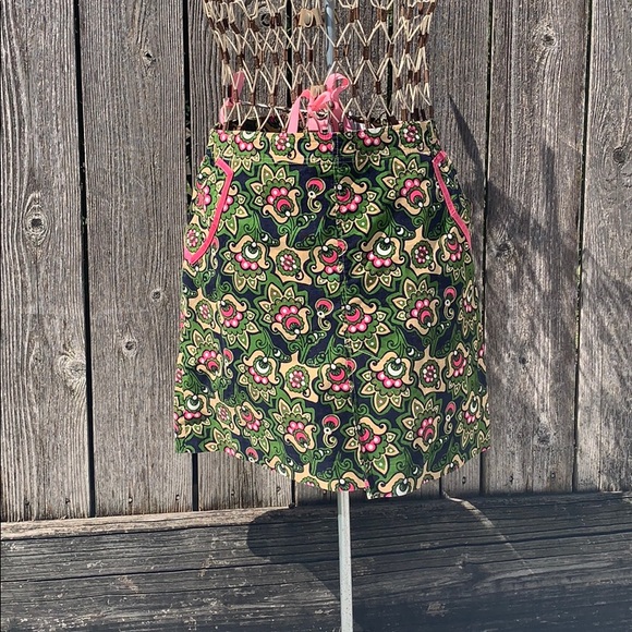 Vintage Lilly Pulitzer patterned mini skirt